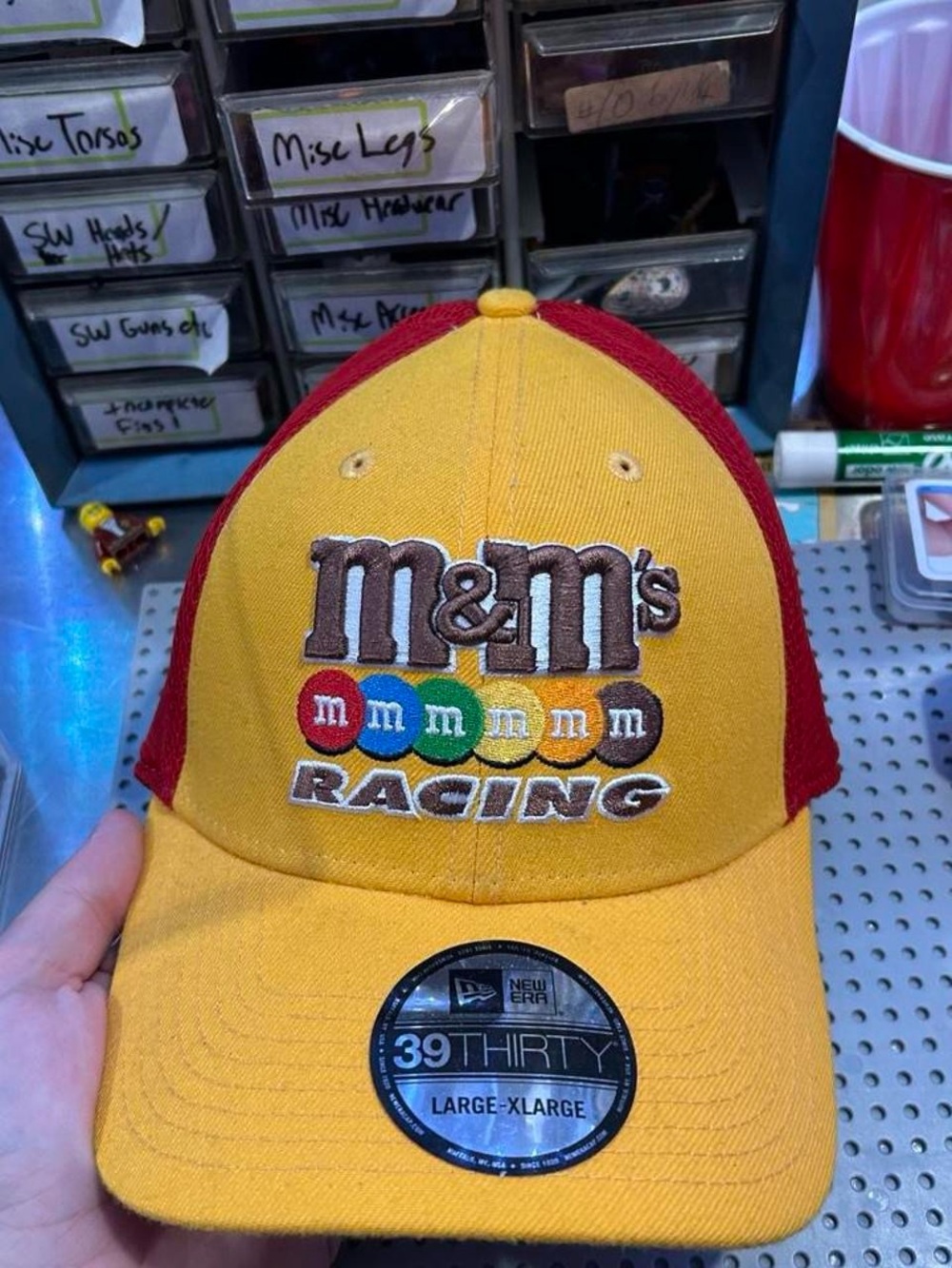 M&m’s Racing Fitted Hat Size Large / XL Like New